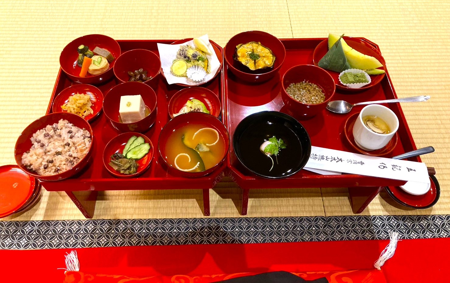 大本山総持寺で頂いた見事な祝い膳